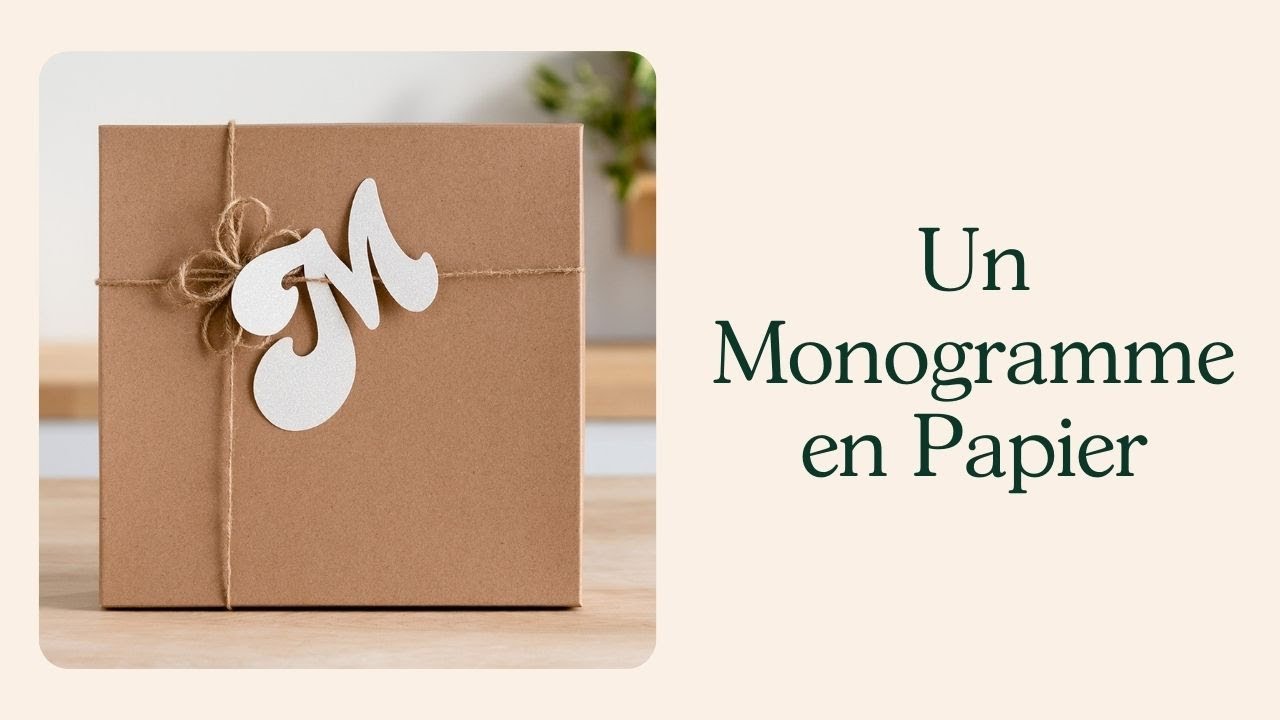 Guide : créer un monogramme en papier pour débutants - YouTube