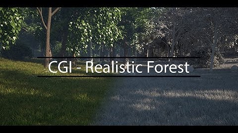 How to make Realistic Forest | 3ds Max + Nuke | Mehul Joshi