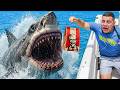Fishing with FAST FOOD: Catching Rare Sea MONSTERS! | RAWWFishing Compilation