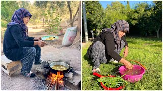 Köy Yaşami Odun Ateşi̇nde Prati̇k Sabah Kahvaltisi Köyde Kiş Ayi Bahçe Eki̇mi̇ Günlük Vlog