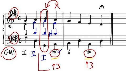 Music Theory: Part-Writing Brief Examples that Modulate