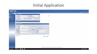 Creating an Initial Application Video