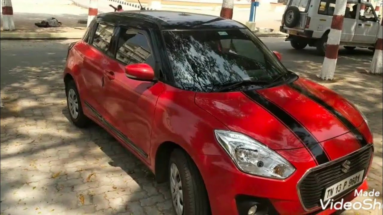 Maruthi Suzuki Swift Modified Dual Tone 2019 - India Red with Black ...