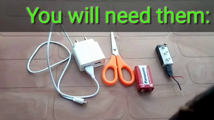 Power a LED strip by a mobile charger #RANDOMCRAFTS