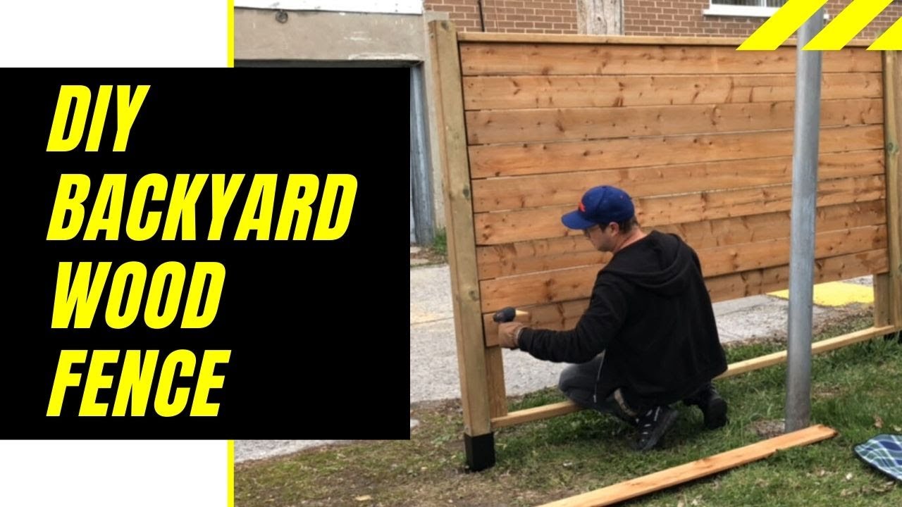 DIY Backyard Wood Fence - Part 1: Prototype - YouTube