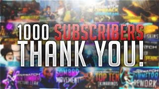 THANK YOU FRO 1000 SUBSCRIBERS!