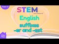 Suffixes | English For Kids | STEM Home Learning