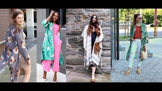 Kimono Dresses Trends / Outfits Lookbook 2018 | Summer Fashion screenshot 3