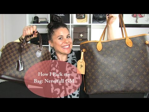 What's in my bag? How i pack! (Louis vuitton Neverfull MM) 