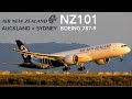 Air New Zealand NZ101 : Flying from Auckland to Sydney