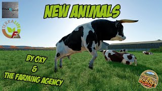 New Animals Showcase!! By OxygenDavid & The Farming Agency | FS22 | Terra Life