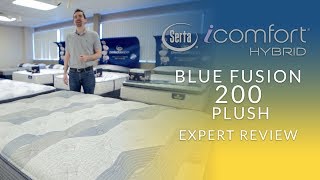 serta blue fusion 200 plush queen mattress