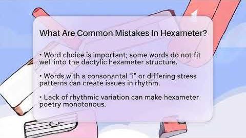 What Are Common Mistakes In Hexameter? - The Prose Path