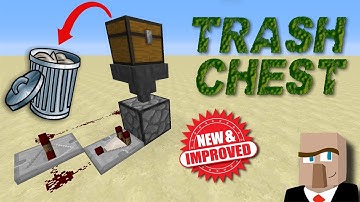 #REDSTONE TRASH CHEST v2.0: A Better Way to Dispose of Your #Minecraft Garbage!