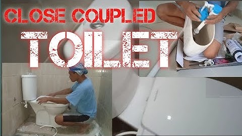Close coupled toilet|how to install a close coupled toilet