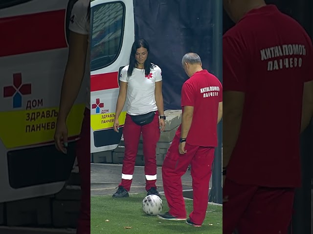 Šta radi medicinsko osoblje u Pančevu na poluvremenu utakmice  Železničar - Radnički Niš 17.07.2026.