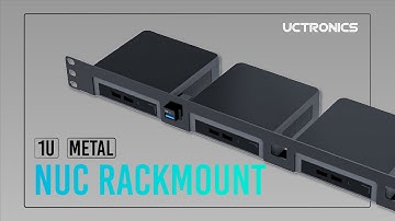 UCTRONICS NUC Rack Mount, 19" 1U Rackmount Supports 3 NUC