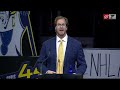 Pronger slams beer during jersey retirement ceremony