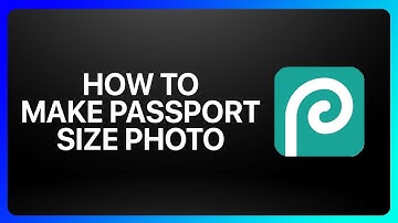 How To Make Passport Size Photo In Photopea Tutorial