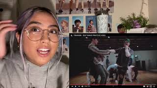 Treasure - ‘boy’ dance practice video | reaction