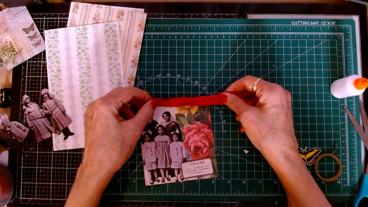 Playing With Tim Holtz Wallpaper And Paper Dolls