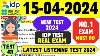 ielts listening practice test 2024 with answers | 15.04.2024 | test no - 411