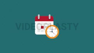 Schedule Icon Animation [MOV & GIF]