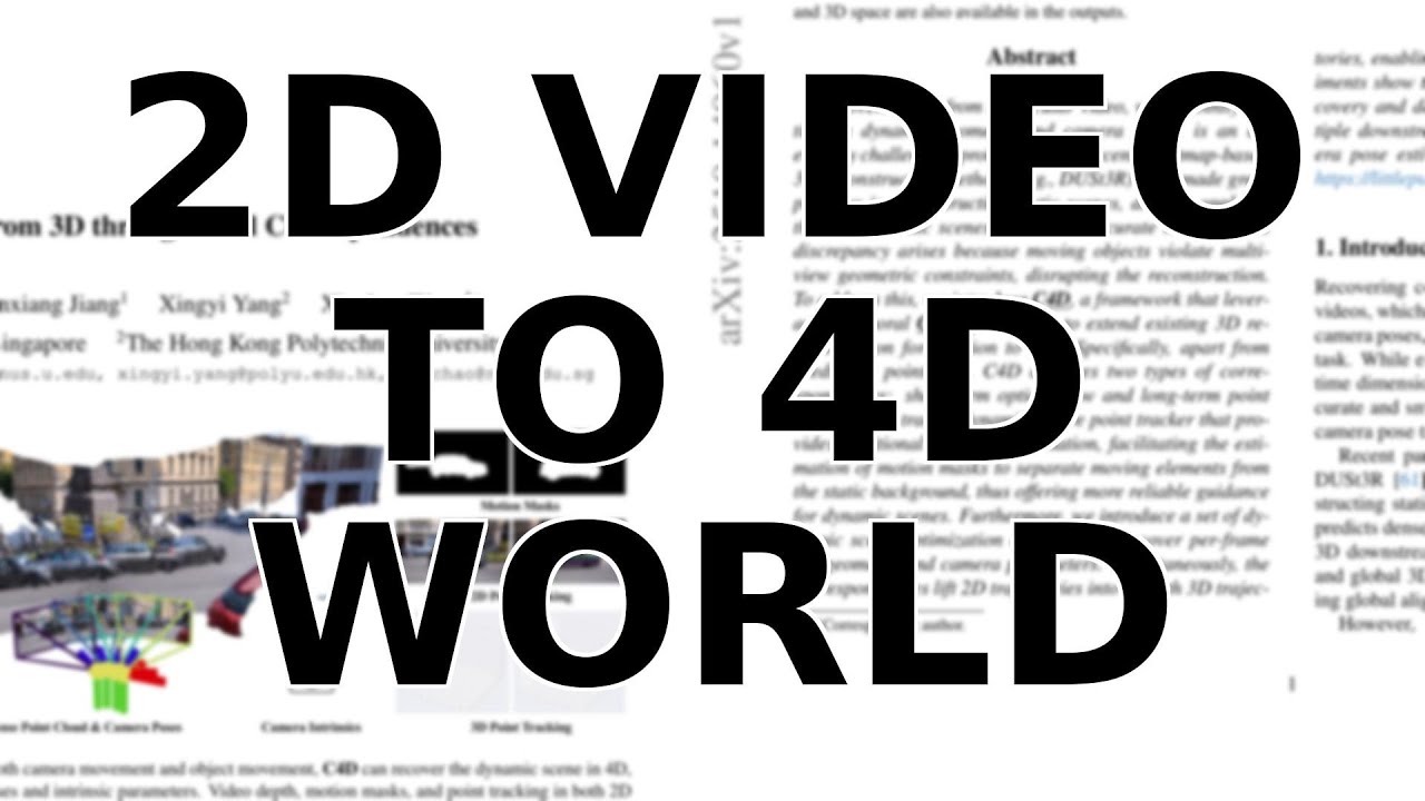 This AI Turns Any 2D Video Into a Full 4D Interactive World