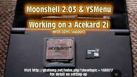 AK2i running Moonshell v2 03 as alternative firmware (with SDHC fix)