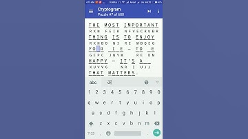 Cryptogram Puzzle #7  Android Quote Answer