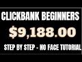 Clickbank For Beginners - No Face Clickbank Tutorial 2022 - No Website Needed