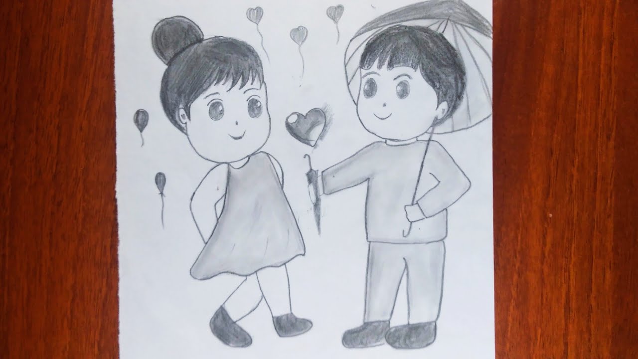 Romantic Couple Drawing