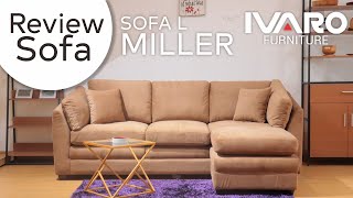 Sofa L -Sofa Sudut-Sofa L Minimalis-Kursi L -Sofa Tamu MILLER IVARO