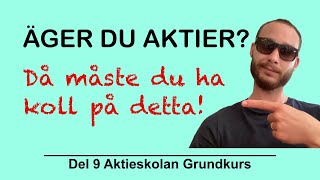 Split, Uppköp, Återköp Inlösen Del9 Aktieskolan Grundkurs
