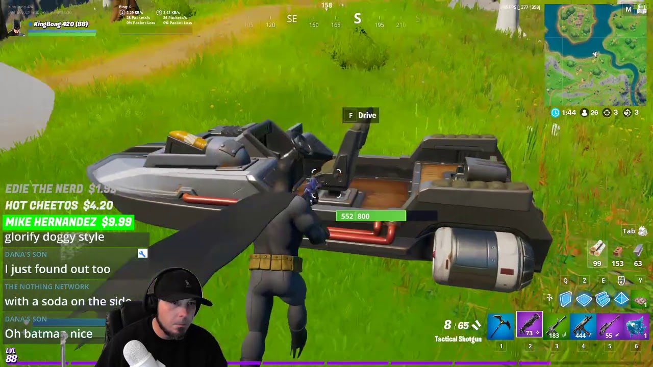 Solo Win Victory Royale Im BATMAN !!!!! 420 KingBong Live Stream