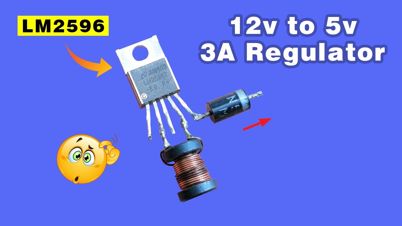 12v to 5v converter circuit, Make simple 5v/3A Regulator 