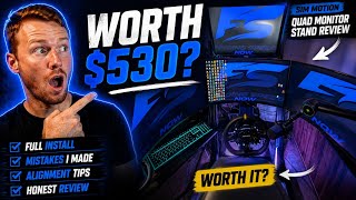 Is This $500 Quad Monitor Stand Worth It | Sim Motion Review