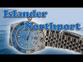 Islander Northport Blue and White Ripple Dial ISL-195