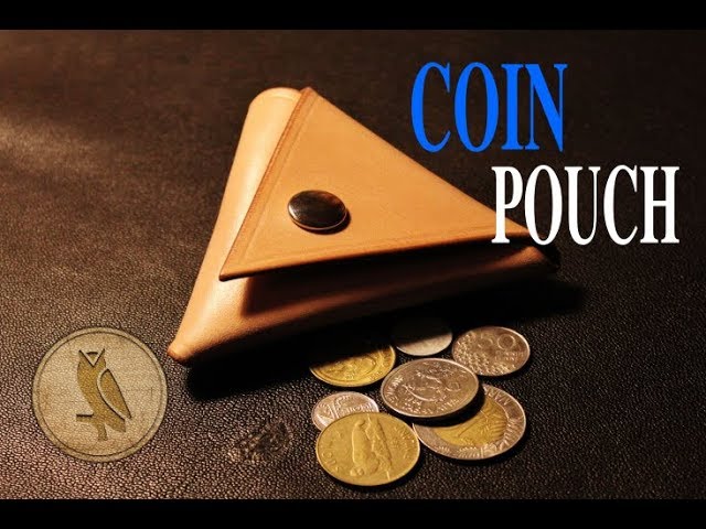 Triangular Leather Coin Holder