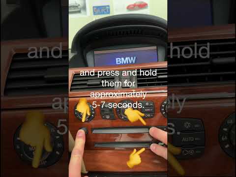 How to restart (hard-reset) iDrive on pre-LCI E60/E61/E63/E64 #bmw #bmwtips