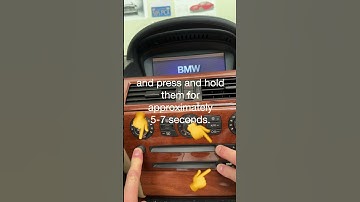 How to restart (hard-reset) iDrive on pre-LCI E60/E61/E63/E64 #bmw #bmwtips