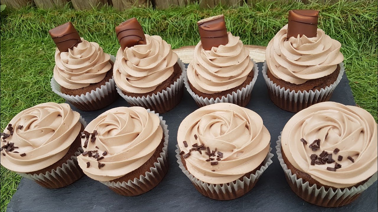 délicieux cupcakes chocolat et kinder bueno🍫🍫