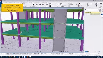 Improved search in the property pane in Tekla Structures 2019i