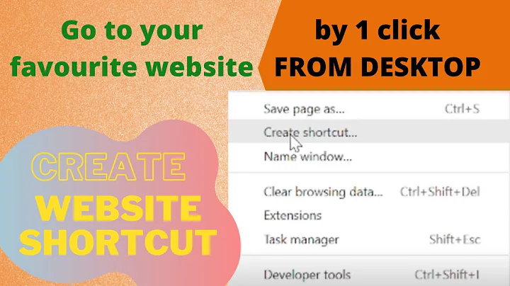 How to create shortcut of website on desktop chrome | Website shortcut