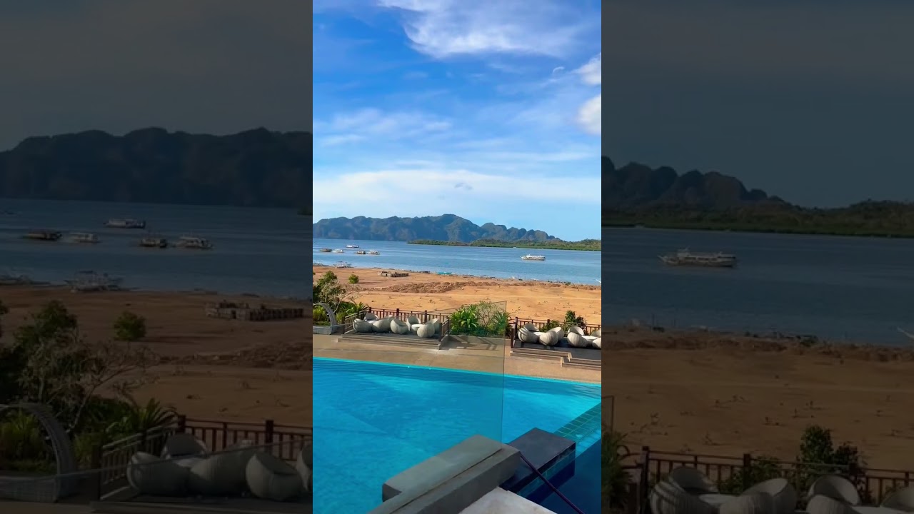 Zuri Resort: Stunning Pool Views Overlooking the Town of Coron, Philippines 🇵🇭