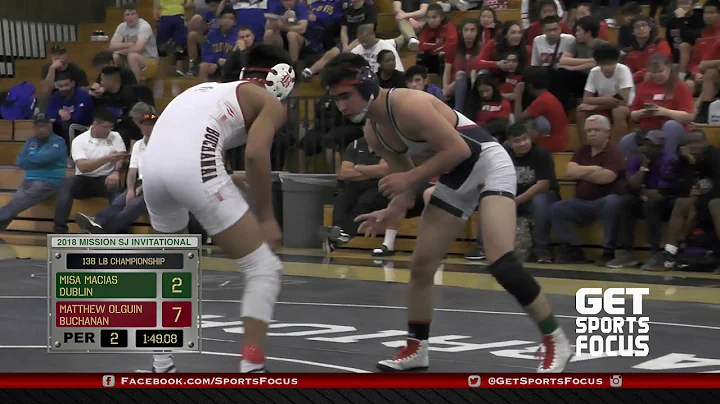 138lb Champion Matthew Olguin BUCHANAN Fall 5:52 o...