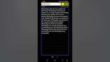 WhatsApp new latest feature for blind added new accessible and useful feature from WhatsApp channel