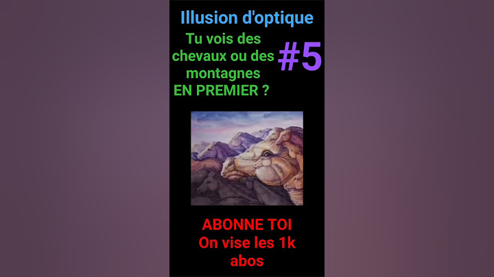 Illusion d'optique : Tu vois quoi en premier (#5)