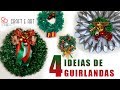 DIY 4 GUIRLANDAS NATAL 2017 :: CRAFT E ART ARTESANATO