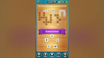 Word Cross Level 181 182 183 184 185 answer